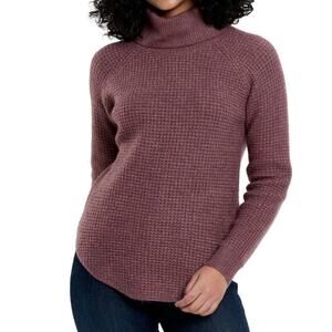 Kuhl Sienna Sweater Womens Medium Fisherman Cabincore Cozycore Chunky Cowl Neck